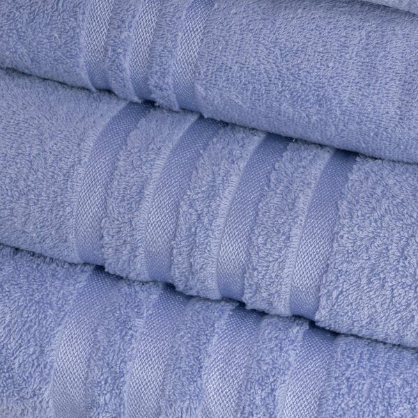 Niebieski bawełniany ręcznik frotte 30x50 cm Simple – Casa Selección