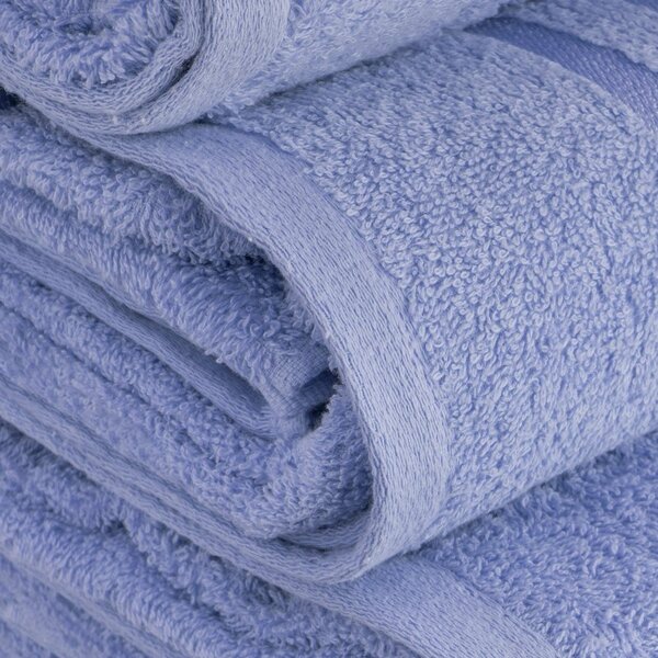 Niebieski bawełniany ręcznik frotte 30x50 cm Simple – Casa Selección
