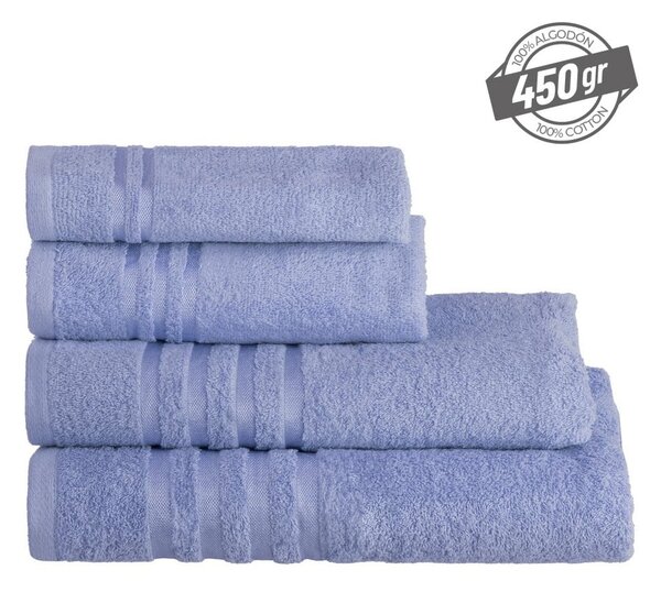 Niebieski bawełniany ręcznik frotte 30x50 cm Simple – Casa Selección
