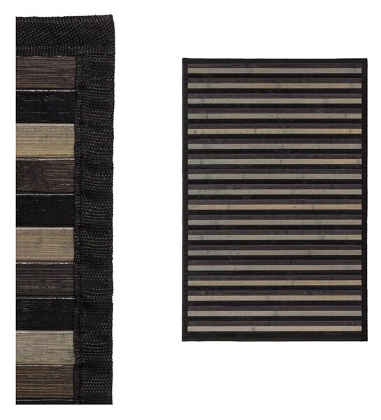 Szary bambusowy dywan 60x90 cm – Casa Selección