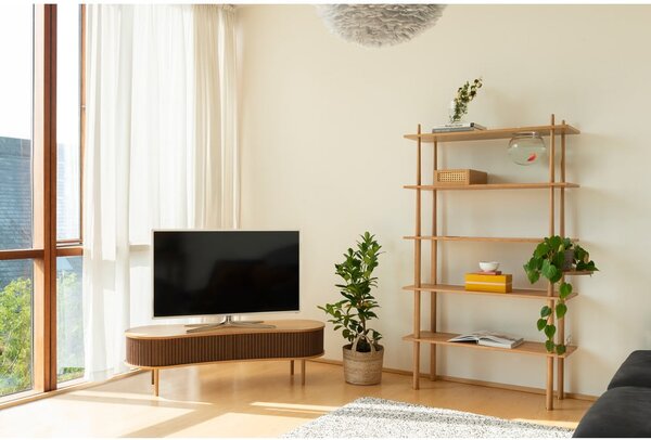 Brązowa szafka pod TV w dekorze dębu 140x40 cm Audacious – UMAGE