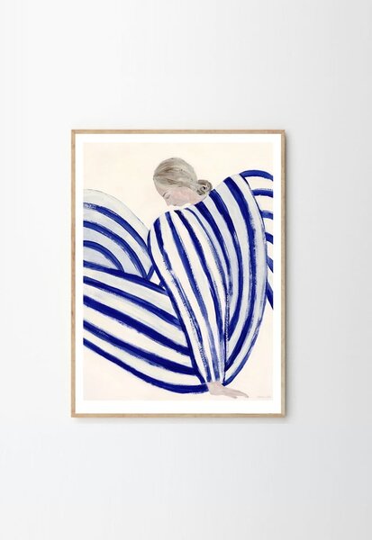 Plakat 30x40 cm Blue Stripe at Concorde – Sofia Lind – The Poster Club