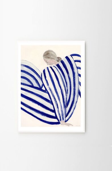 Plakat 30x40 cm Blue Stripe at Concorde – Sofia Lind – The Poster Club
