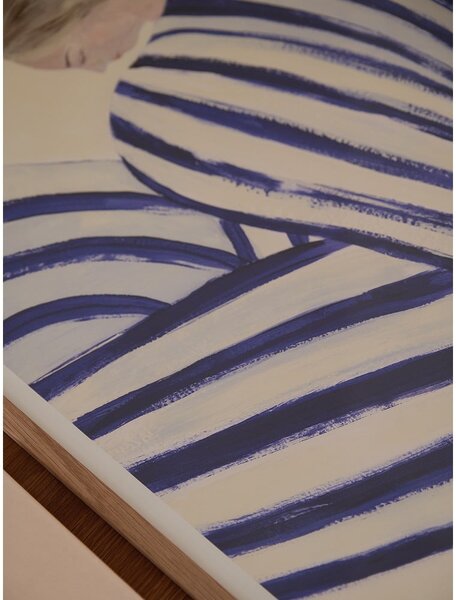 Plakat 30x40 cm Blue Stripe at Concorde – Sofia Lind – The Poster Club