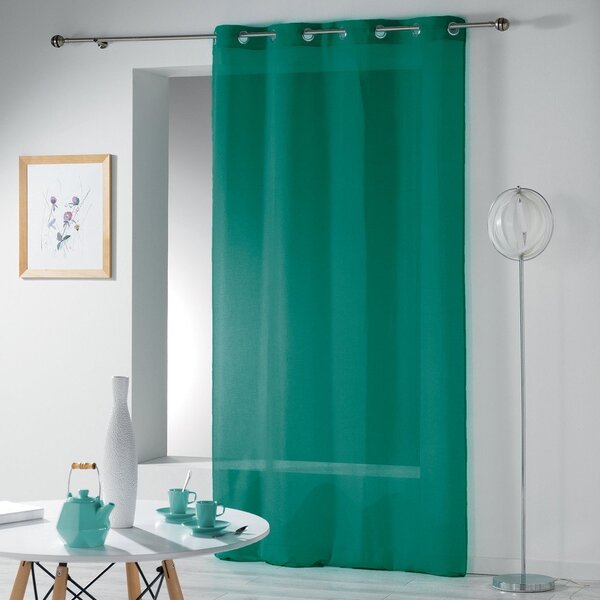 Zielona firanka 140x280 cm Telma – douceur d'intérieur
