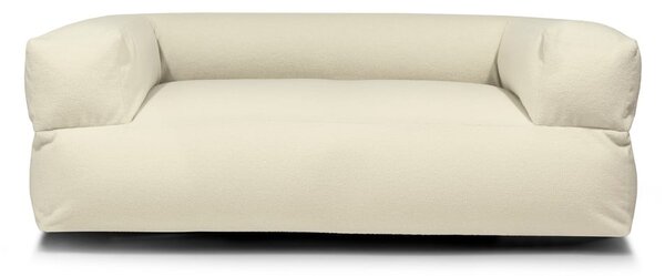 Jasnoszary worek do siedzenia z materiału bouclé Sofa MooG – SLOWDOWN