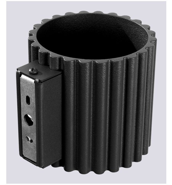 Czarny kinkiet ø 10 cm Zora – Sollux