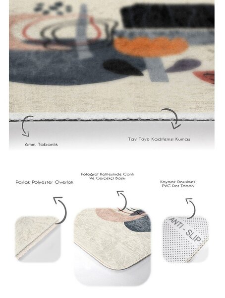 Beżowe aksamitne dywaniki łazienkowe zestaw 2 szt. 60x100 cm – Mila Home