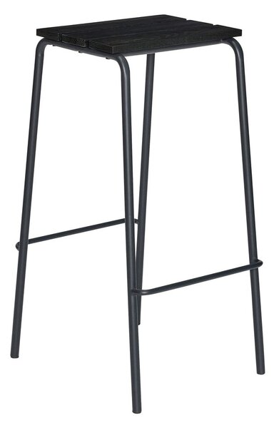 Czarne hokery zestaw 2 szt. (wysokość siedziska 76 cm) Stilt – Hübsch