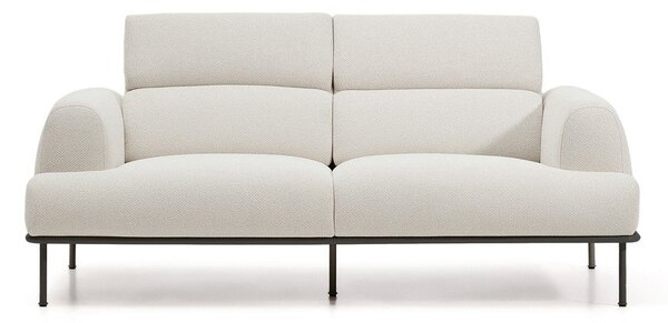 Beżowa częściowo rozkładana sofa z tkaniny szenilowej 214 cm Aurum – Kave Home