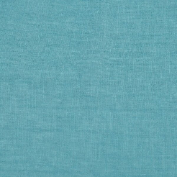 Turkusowa lniana zasłona 140x170 cm Coastal Blue – Linen Tales