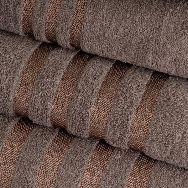 Brązowy bawełniany ręcznik kąpielowy frotte 70x140 cm Simple – Casa Selección
