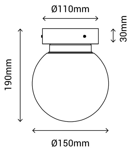 Lampa sufitowa w kolorze brązu SULION Sena, ø 15 cm