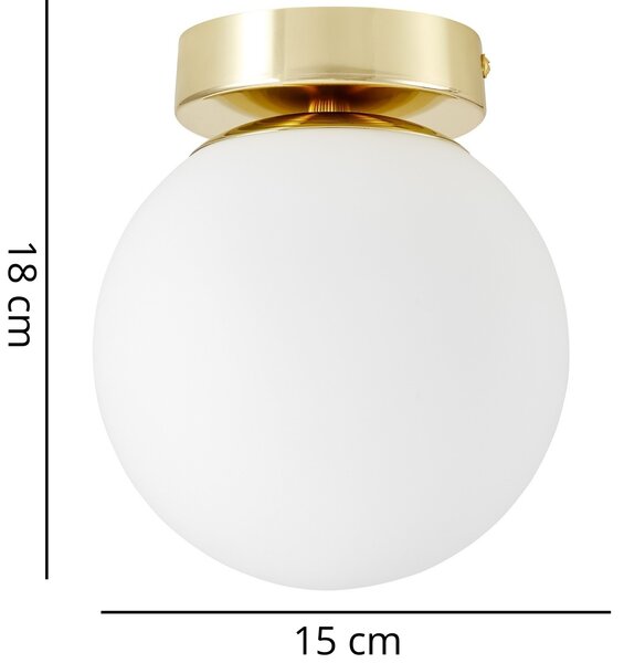 NOWOCZESNA LAMPA SUFITOWA KLASYCZNE ZŁOTO FREDICA