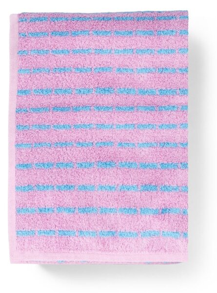 Niebieski/różowy ręcznik z mieszanki bambusa frotte 50x100 cm Nuance – JUNA