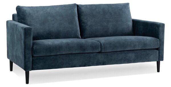 Ciemnoszara sofa z aksamitnym obiciem Scandic Adagio, szer. 153 cm