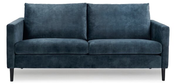 Ciemnoszara sofa z aksamitnym obiciem Scandic Adagio, szer. 153 cm