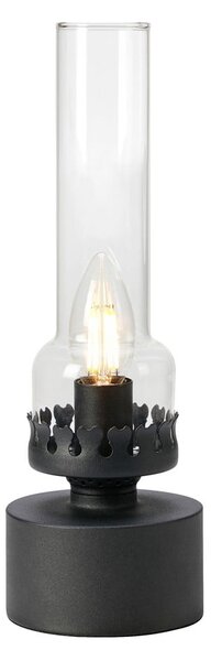 Czarna lampa stołowa ze szklanym kloszem (wysokość 31 cm) Kandella – Markslöjd