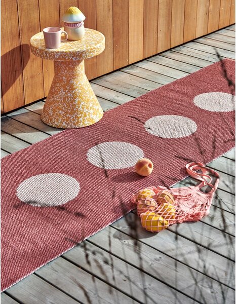 Jasnoczerwony chodnik odpowiedni na zewnątrz 70x200 cm Vera Pop Blush – Pappelina