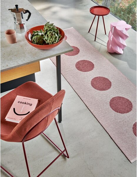 Jasnoczerwony chodnik odpowiedni na zewnątrz 70x200 cm Vera Pop Blush – Pappelina