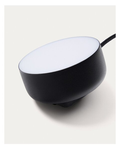 Czarna metalowa lampa punktowa LED ø 8,5 cm Orey – Kave Home