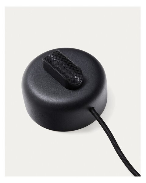 Czarna metalowa lampa punktowa LED ø 8,5 cm Orey – Kave Home