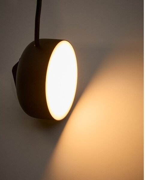 Czarna metalowa lampa punktowa LED ø 8,5 cm Orey – Kave Home