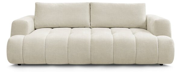 Beżowa rozkładana/ze schowkiem sofa 251 cm Fuji – Bobochic Paris