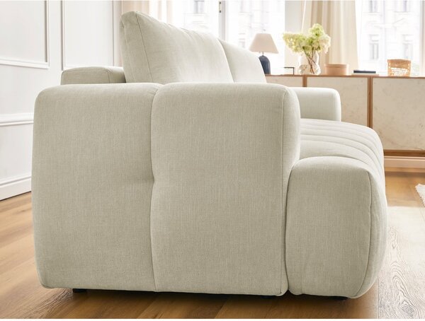 Beżowa rozkładana/ze schowkiem sofa 251 cm Fuji – Bobochic Paris