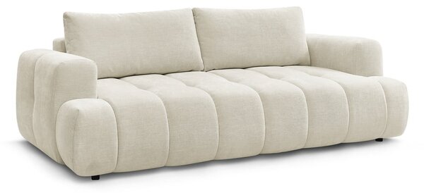 Beżowa rozkładana/ze schowkiem sofa 251 cm Fuji – Bobochic Paris