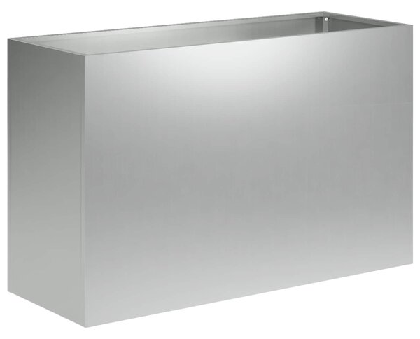 Doniczka ogrodowa srebrny 80 x 40 x 50 cm Stal ocynkowana
