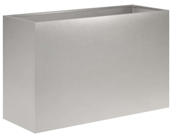 Doniczka ogrodowa srebrny 80 x 30 x 50 cm Stal nierdzewna