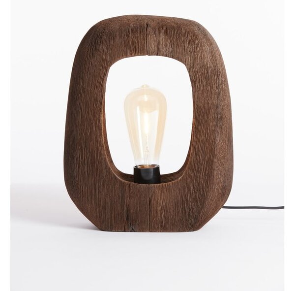 Brązowa lampa stołowa (wysokość 30 cm) Kelafo – Light & Living