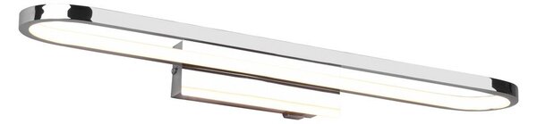 Kinkiet LED w kolorze błyszczącego srebra (dł. 60 cm) Gianni – Trio