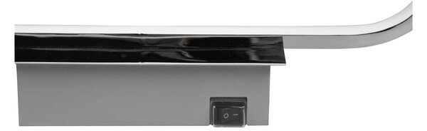 Kinkiet LED w kolorze błyszczącego srebra (dł. 60 cm) Gianni – Trio