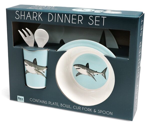 Zestaw naczyń dla dzieci 5 szt. Sharks – Rex London