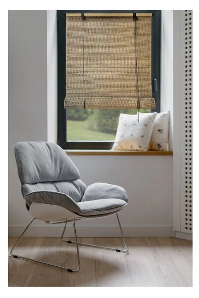 Bambusowa roleta w naturalnym kolorze 100x160 cm Lyra – Gardinia