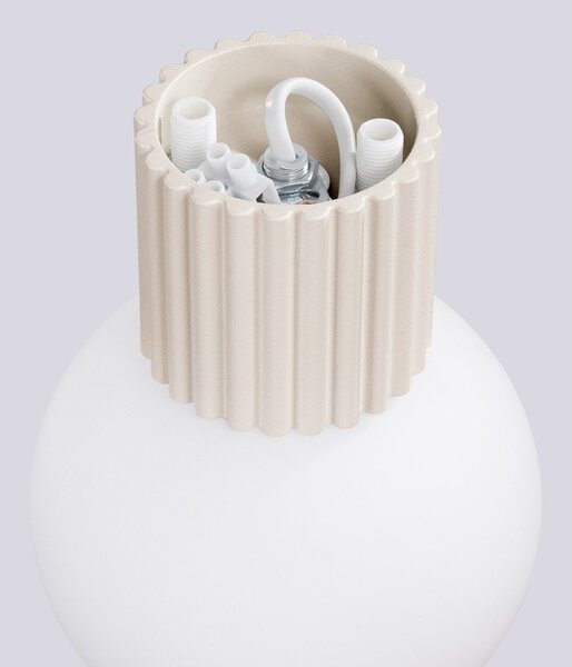 Kremowy kinkiet ø 12 cm Orbital – Sollux