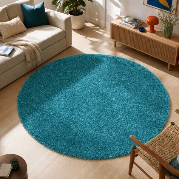 Niebieski dywan Universal Aqua Liso, ø 100 cm