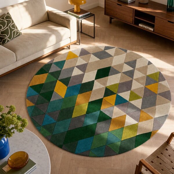 Wełniany dywan Flair Rugs Prism, ⌀ 160 cm