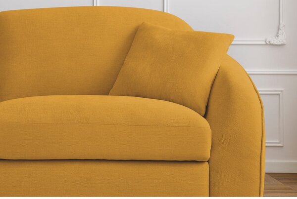 Żółta rozkładana sofa 235 cm Cezanne – Bobochic Paris