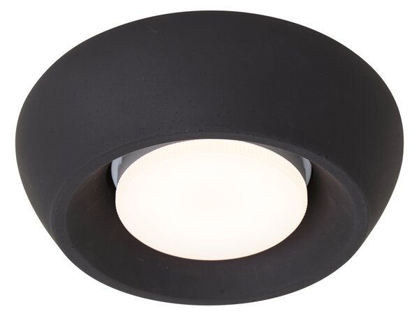Nowoczesna Okrągła Czarna Lampa Sufitowa - Concerto