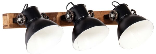 Industrialna lampa ścienna, czarna, 65x25 cm, E27