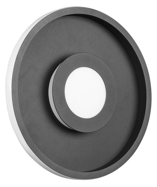 Metalowa lampa sufitowa LED w kolorze matowej czerni ø 30 cm Ascari – Trio