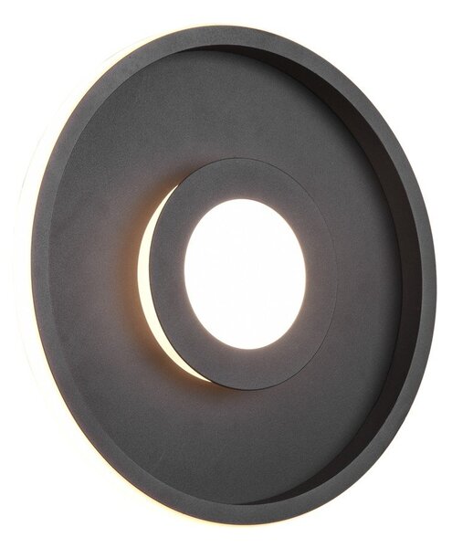 Metalowa lampa sufitowa LED w kolorze matowej czerni ø 30 cm Ascari – Trio