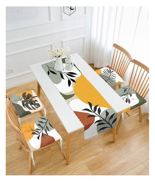 Zestaw poduszek na krzesła i bieżnika 5 szt. Illustrated Autumn – Mila Home