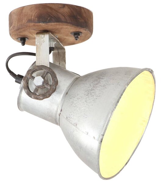 Industrialne lampy ścienne/sufitowe 2 szt. srebrne 20x25 cm E27