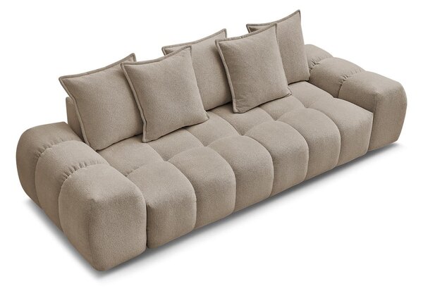 Szarobrązowa sofa z tkaniny szenilowej 278 cm Everest – Bobochic Paris