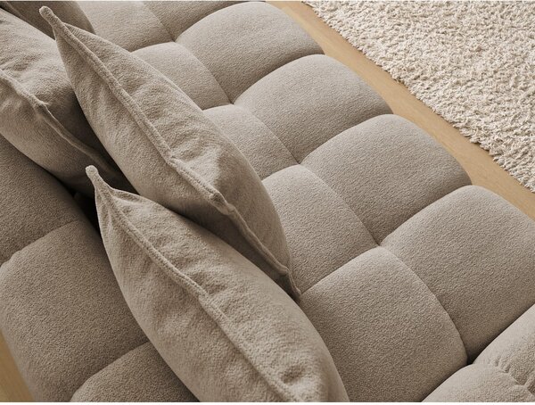 Szarobrązowa sofa z tkaniny szenilowej 278 cm Everest – Bobochic Paris