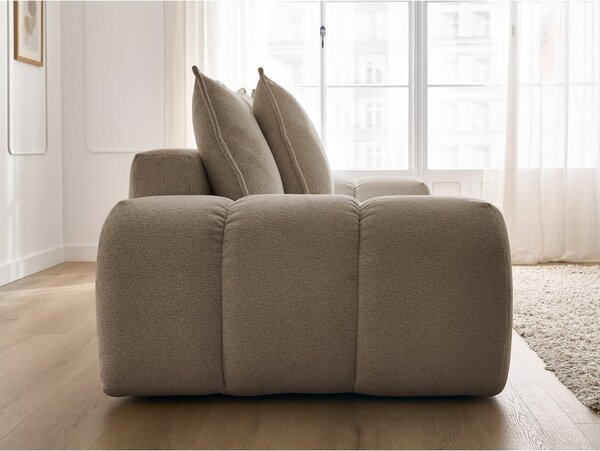 Szarobrązowa sofa z tkaniny szenilowej 278 cm Everest – Bobochic Paris